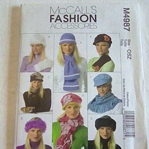McCall's Fashion Accessories, hats, scarves